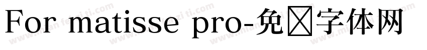 For matisse pro字体转换